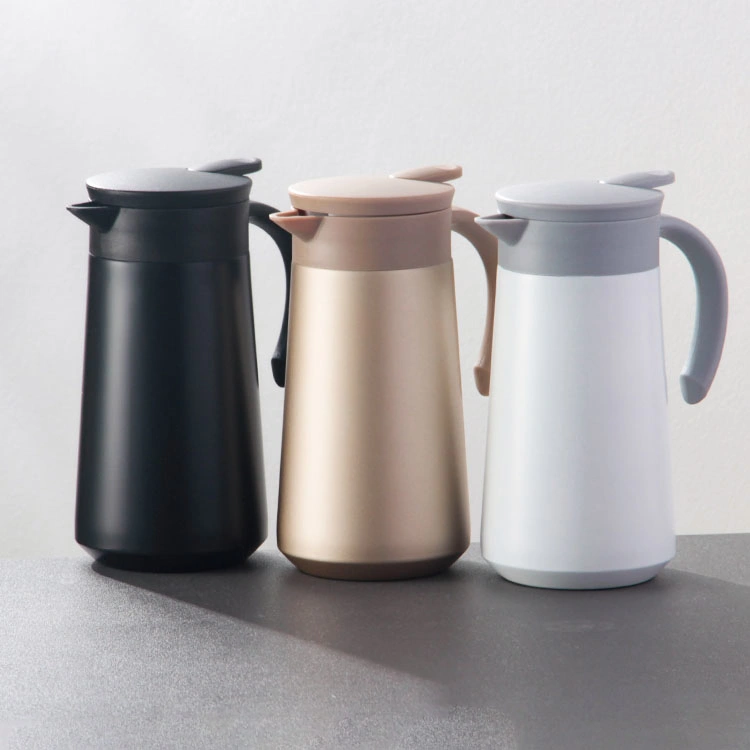 Popular Wholesale Sealing and Leak Proof Vacuum Thermos Coffee Pot Stainless Steel Thermal Coffee Carafe with Handle