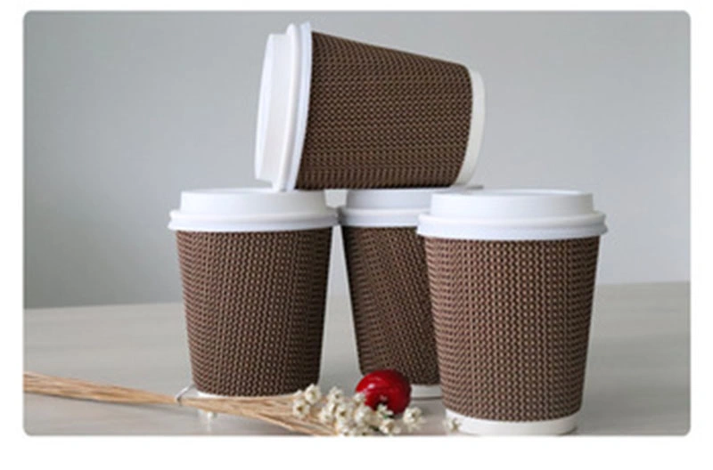 Delicate Ripple Wall Eco-Friendly Paper Cup for Coffee Tea